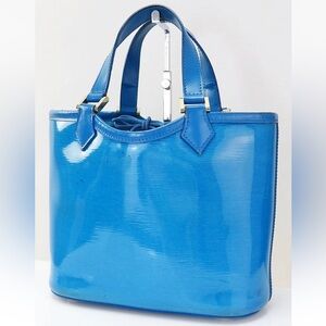 Louis Vuitton Shiny Blue Tote Bag